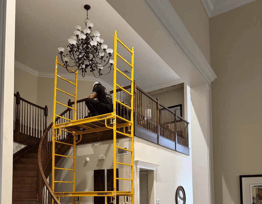 Licensed electrician repairing outdated aluminum wiring for improved safety