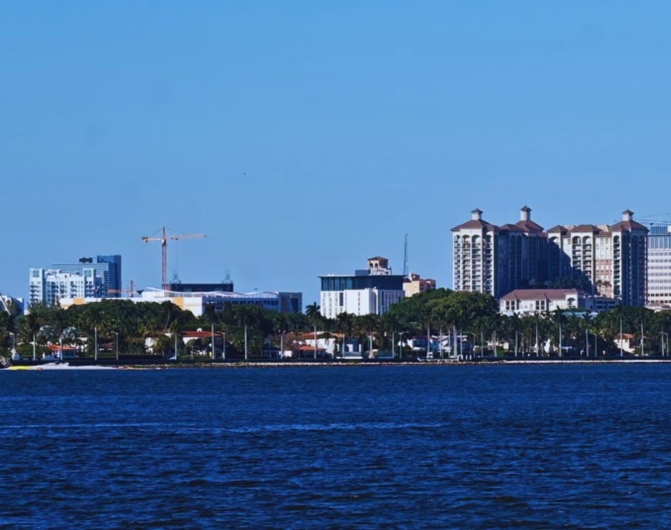 Skyline from the Intracoastal Waterway, West Palm Beach, FL